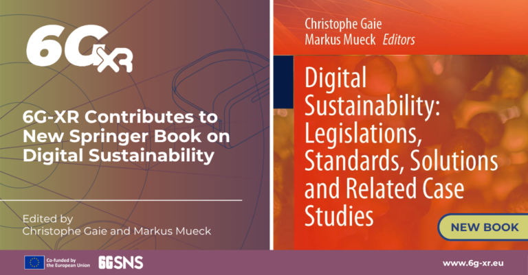 6G-XR contributes to new Springer book on digital sustainability